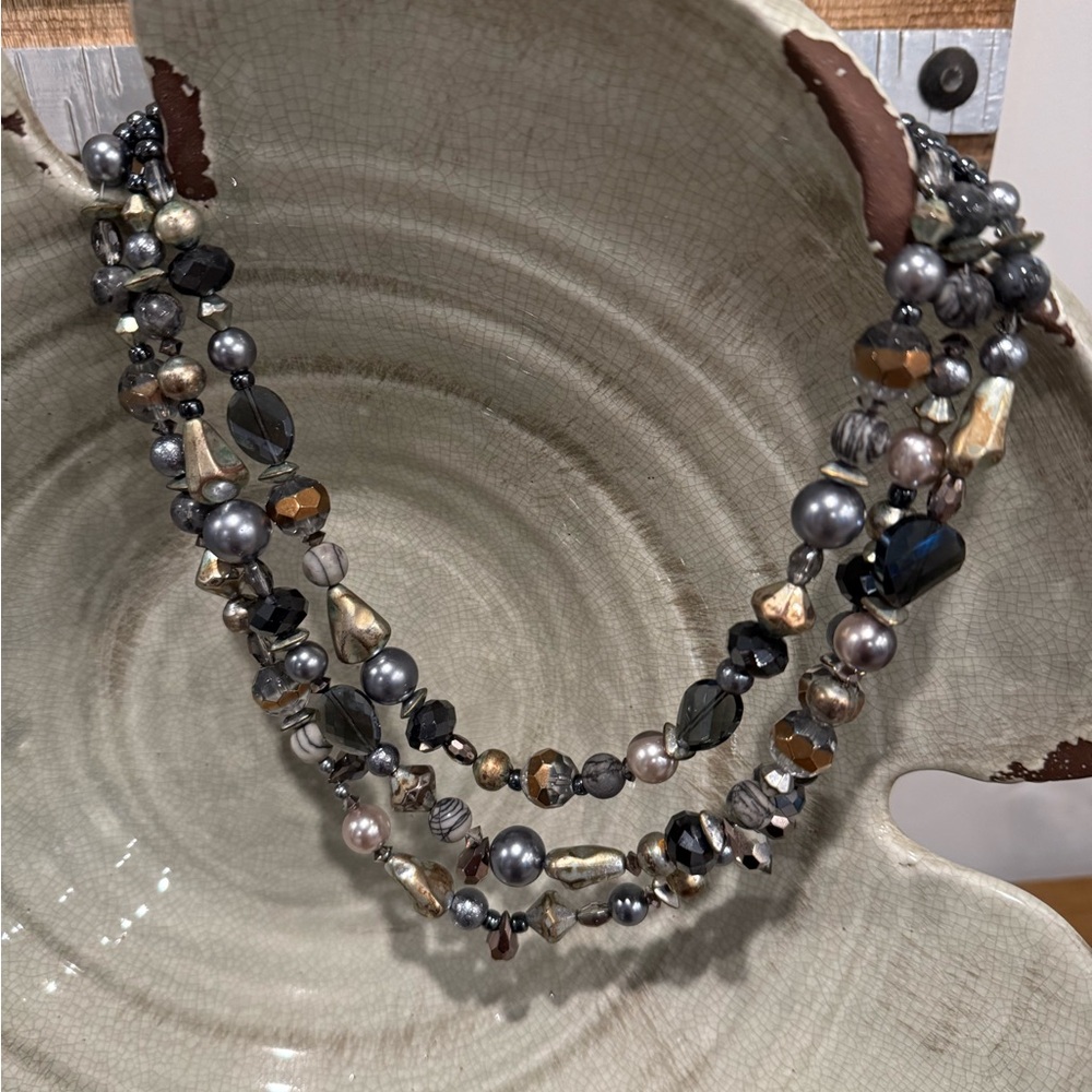 Chico’s Multi-Strand Beaded Necklace